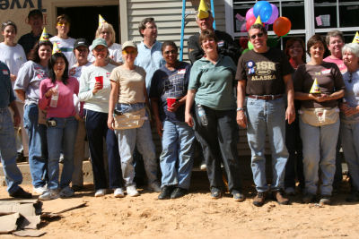 Debbie Kirkland with Armor Realty at Habitat Build 